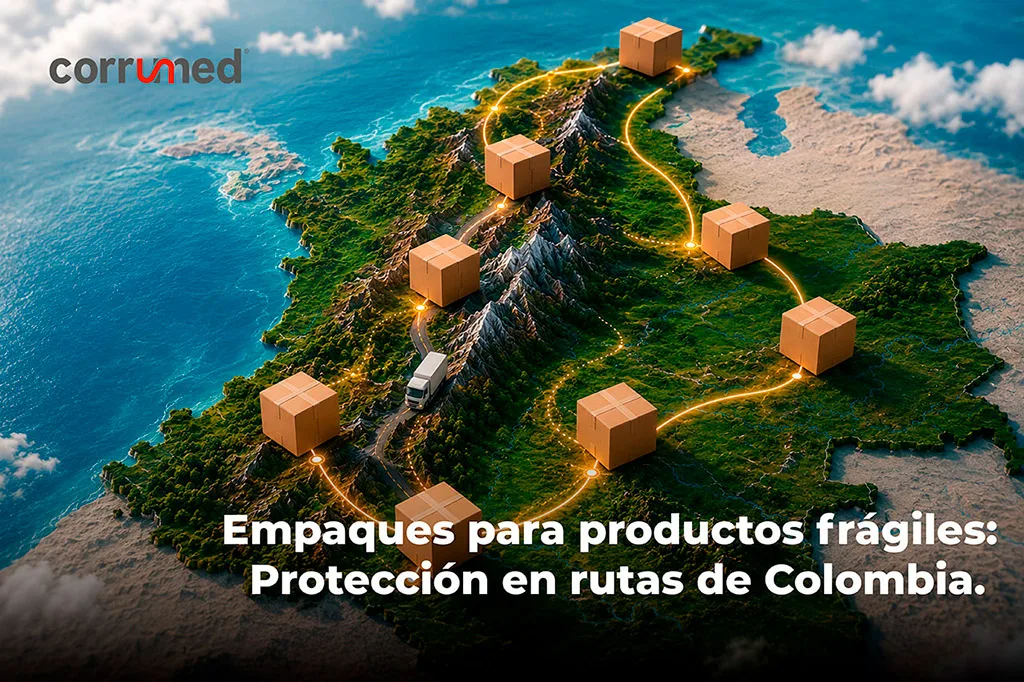 Empaques para productos frágiles: protección real en rutas de Colombia.